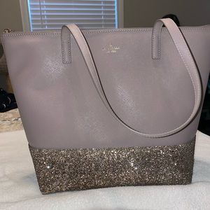 Kate Spade Tote-Grey Sparkle